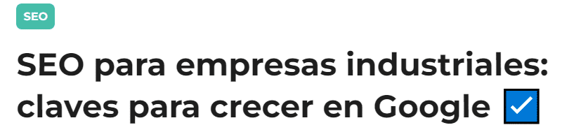 Titulo editorial en SEO