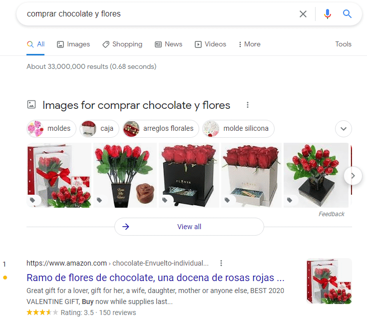 intención de búsqueda de usuario