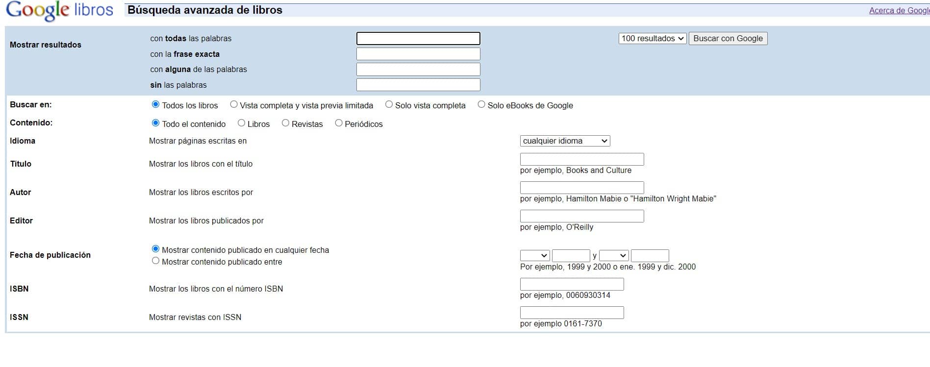 Cómo hacer una búsqueda avanzada de libros en Google