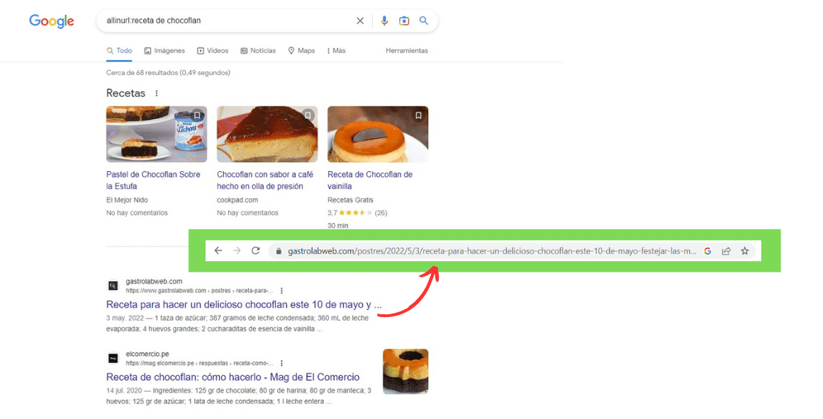 comando de búsqueda allinurl