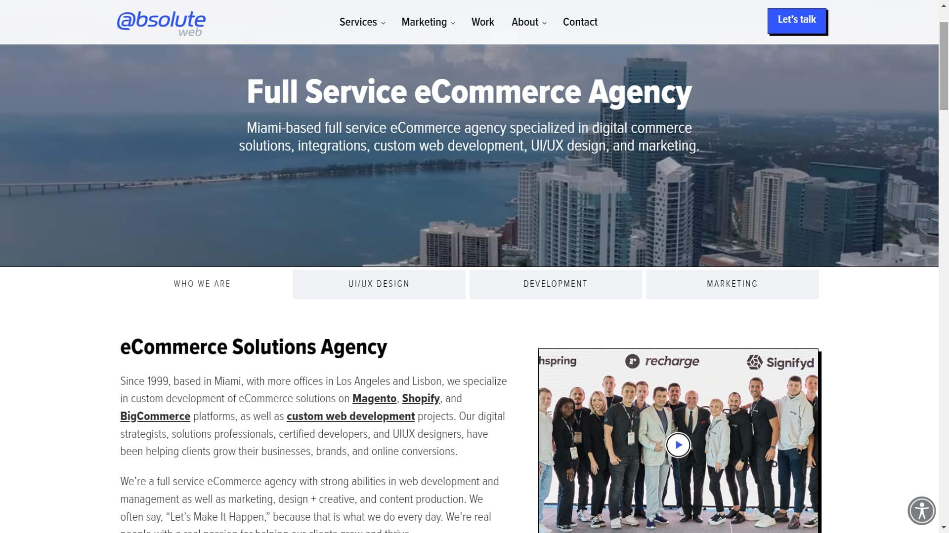 10 mejores agencias de desarrollo web en Miami