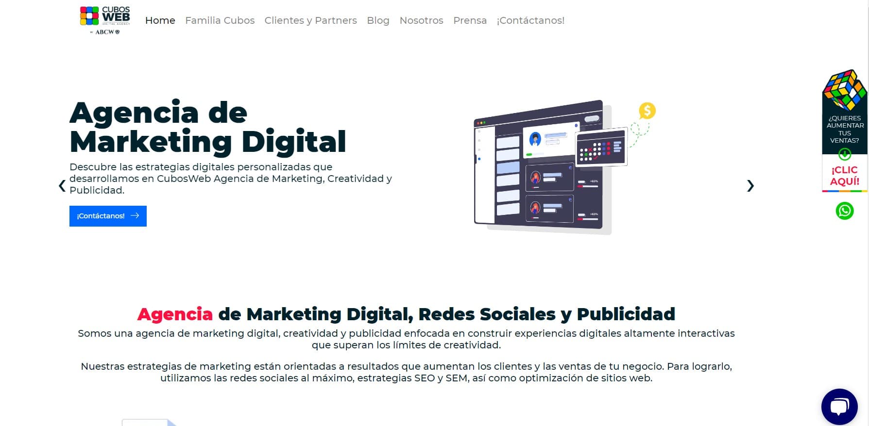 Cubos Media agencia seo en miami