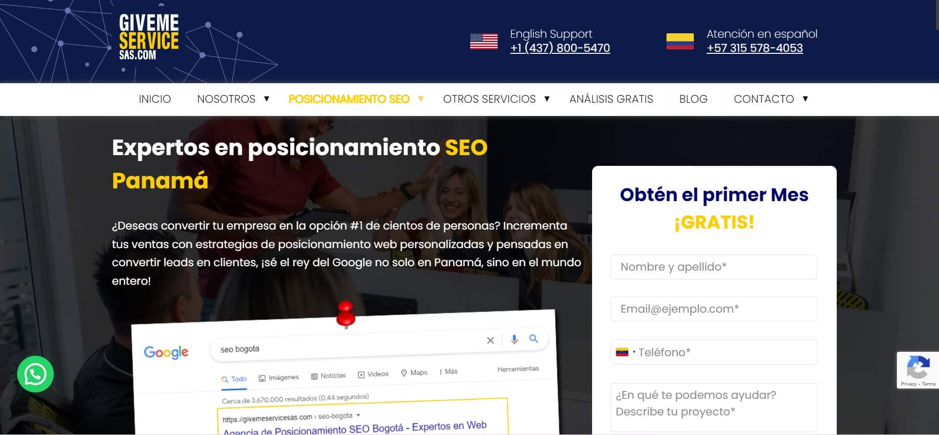 givemeservices agencia seo en panamá