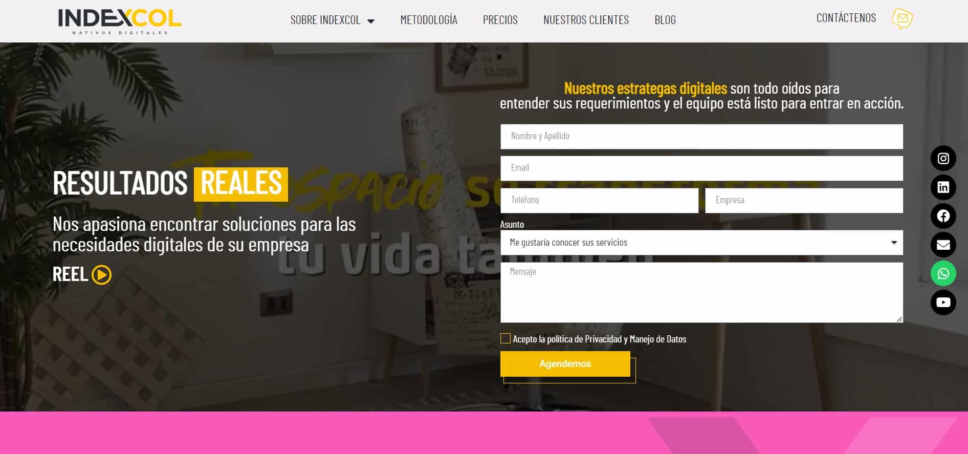Indexcol agencia marketing digital Colombia