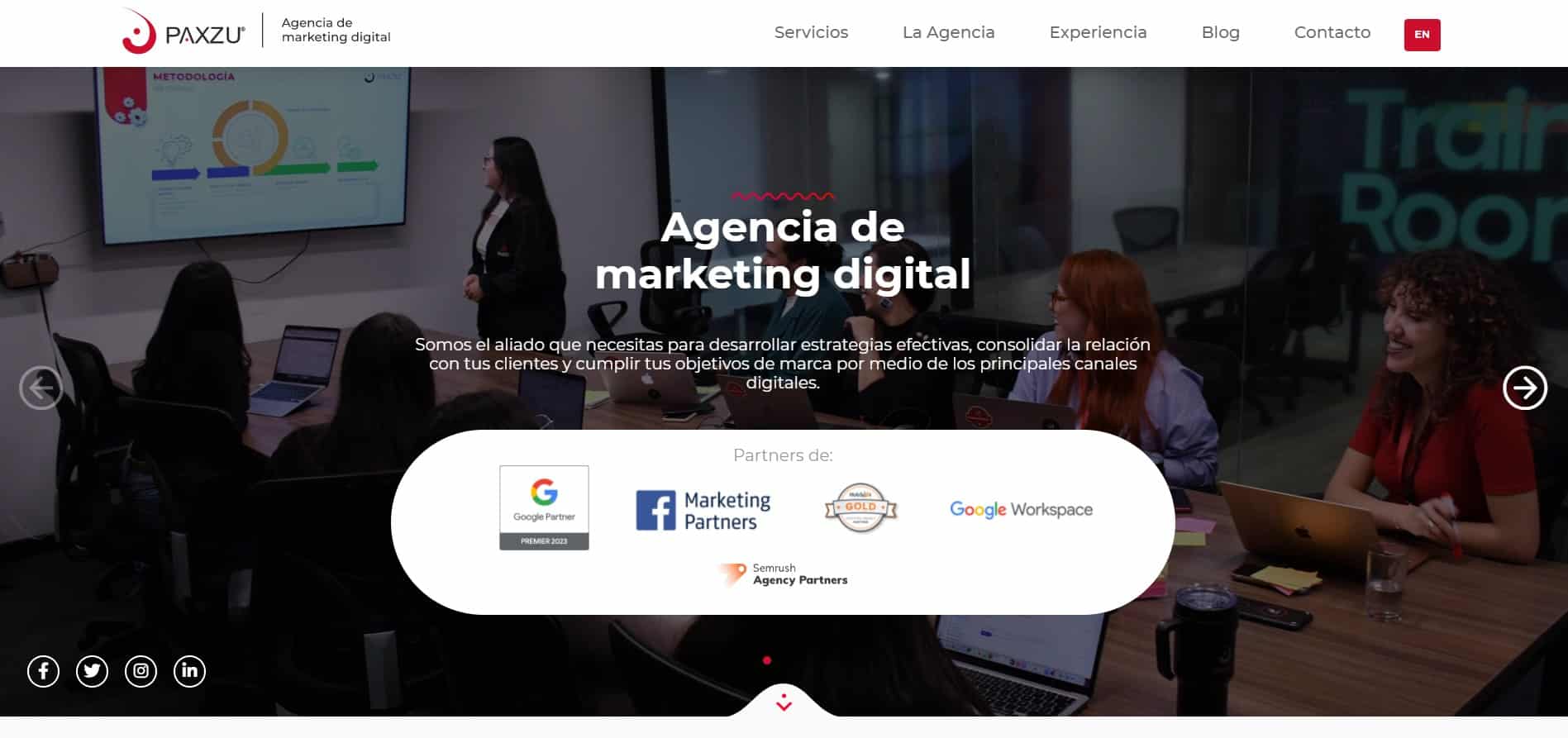 Paxzu agencia de marketing digital en Colombia
