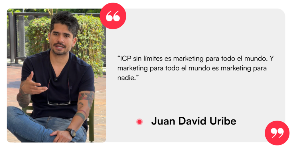 ICP sin límites es marketing para todo el mundo. Y marketing para todo el mundo es marketing para nadie.