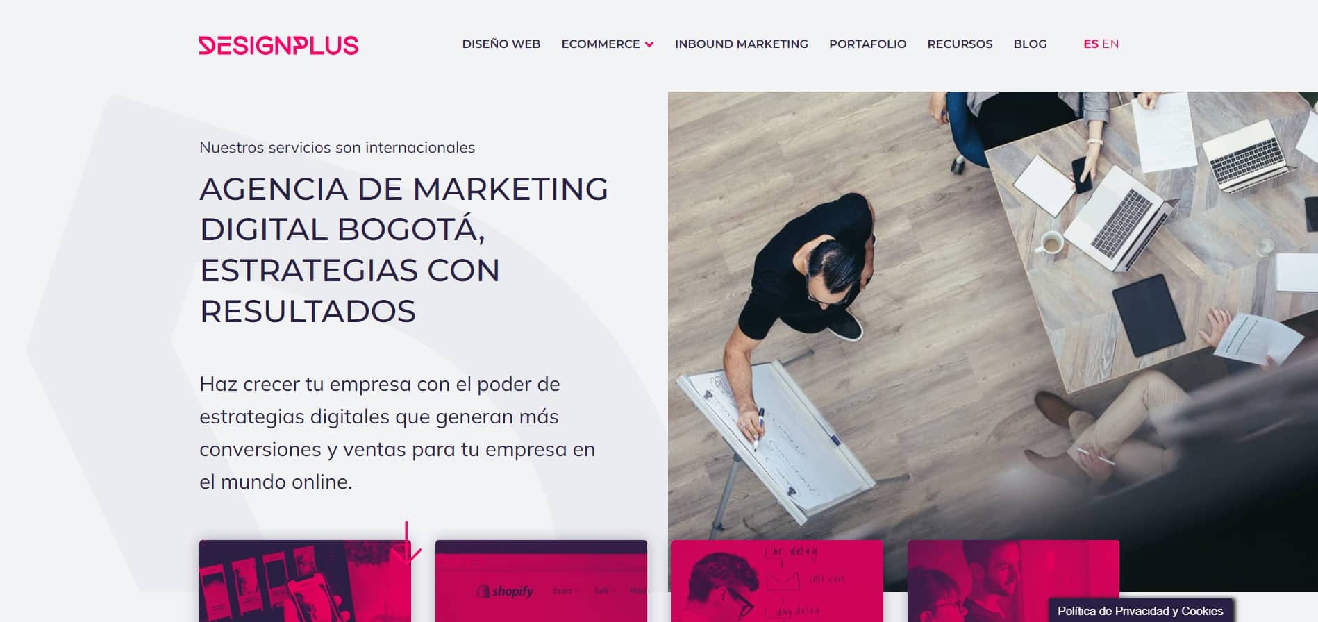 agencia de marketing en colombia Design Plus